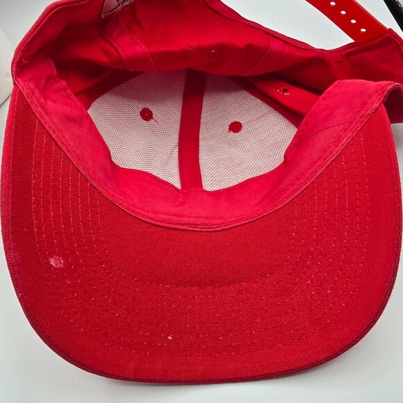 "Hot Chicks Waffles & Co Adults Red Embroidered Snapback Hat Adjustable Casual - Picture 8 of 9